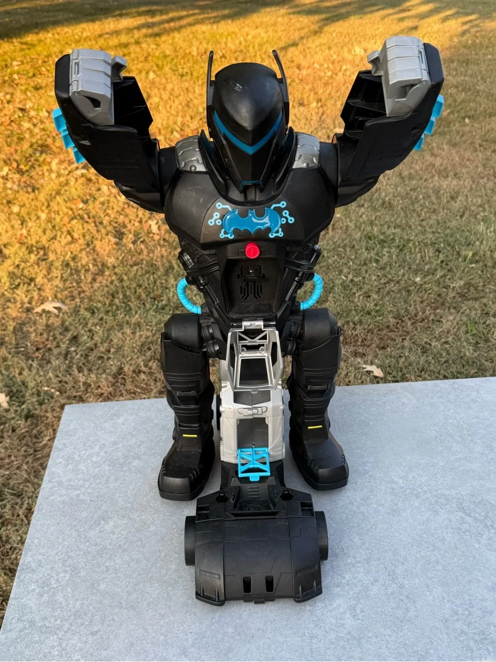 Imaginext DC Tech BatBot 2ft Robot Playset TESTED WORKING Base Unit No Missiles